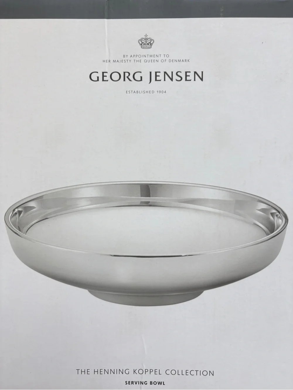 Georg Jensen Koppel Serving Bowl Silver Serving Bowl